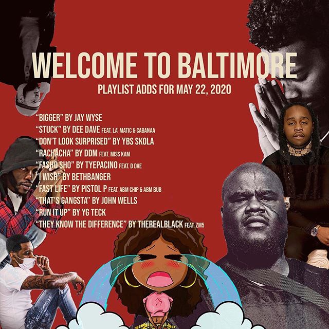 We updated our Welcome to Baltimore playlist with new music from Dee Dave, Jay Wyse, YBS Skola, DDM, YG Teck, & more
📍 Click the link in our bio to listen
